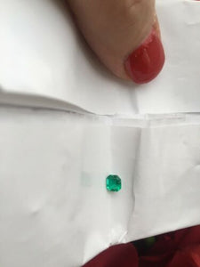 Colombian Emerald Cut Loose Emerald .41 CT - Legacy Saint Jewelry