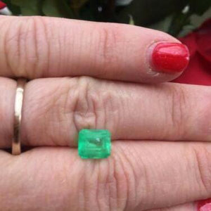 Colombian Emerald Cut Loose Emerald 2.00 CT, Colombian Emerald Cut Loose Emerald 2.00 CT - Legacy Saint Jewelry