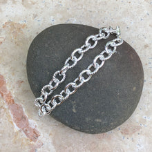 Load image into Gallery viewer, Sterling Silver Link Chain Bracelet 7.5&quot;, Sterling Silver Link Chain Bracelet 7.5&quot; - Legacy Saint Jewelry