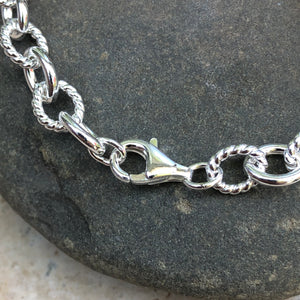 Sterling Silver Link Chain Bracelet 7.5", Sterling Silver Link Chain Bracelet 7.5" - Legacy Saint Jewelry