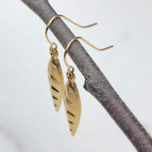 14KT Yellow Gold Teardrop Cut Out Design Earrings, 14KT Yellow Gold Teardrop Cut Out Design Earrings - Legacy Saint Jewelry