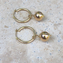 Load image into Gallery viewer, 14KT Yellow Gold Polished Round Ball Earring Charms, 14KT Yellow Gold Polished Round Ball Earring Charms - Legacy Saint Jewelry