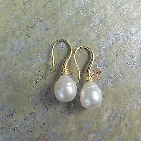 18KT Yellow Gold Paspaley Pearl Shepard Hook Earrings, 18KT Yellow Gold Paspaley Pearl Shepard Hook Earrings - Legacy Saint Jewelry