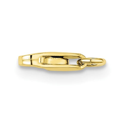 10KT Yellow Gold Fancy Lobster Clasp with Ring 7.9mm