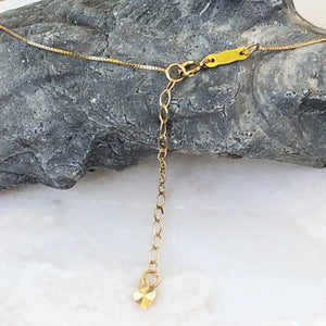 10KT Yellow Gold Link Chain + Circles Lariat Necklace, 10KT Yellow Gold Link Chain + Circles Lariat Necklace - Legacy Saint Jewelry