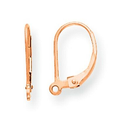 14KT Rose Gold Lever Back Split-Ring Earrings, 14KT Rose Gold Lever Back Split-Ring Earrings - Legacy Saint Jewelry
