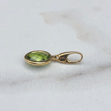 Load image into Gallery viewer, 14KT Yellow Gold Peridot Omega Pendant Slide, 14KT Yellow Gold Peridot Omega Pendant Slide - Legacy Saint Jewelry