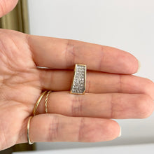 Load image into Gallery viewer, Estate 14KT Yellow Gold Invisible Set 1.25 CT Diamond Pendant Slide