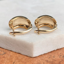 Load image into Gallery viewer, 14KT Yellow Gold Hammered Hoop Lever Back Earrings