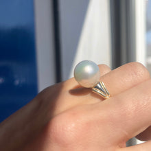 Load image into Gallery viewer, 14KT White Gold + Yellow Gold 12mm Paspaley South Sea Pearl Ring