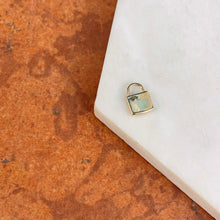 Load image into Gallery viewer, 10KT Yellow Gold Mini Lock Pendant Charm