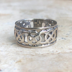 Sterling Silver Celtic Trinity Weave Ring Size 7, Sterling Silver Celtic Trinity Weave Ring Size 7 - Legacy Saint Jewelry