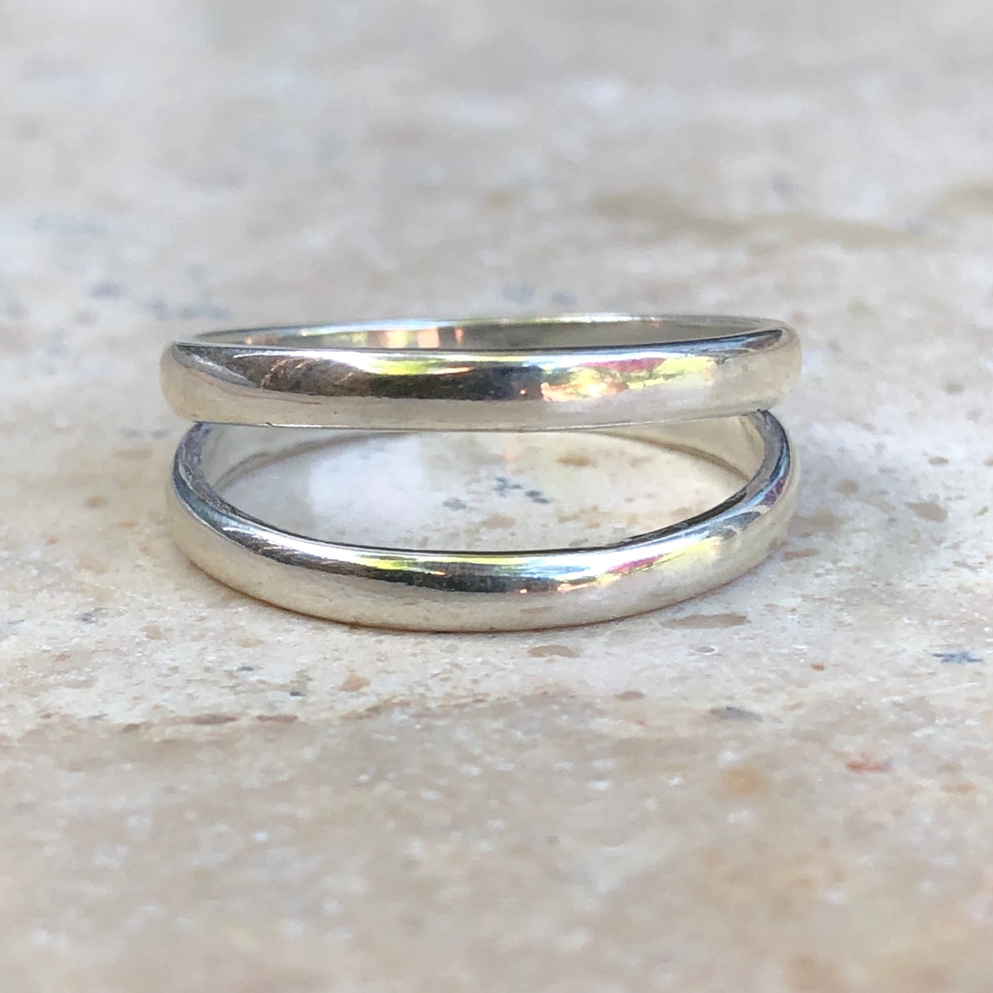 Sterling Silver Double Polished Band Ring Size 7, Sterling Silver Double Polished Band Ring Size 7 - Legacy Saint Jewelry