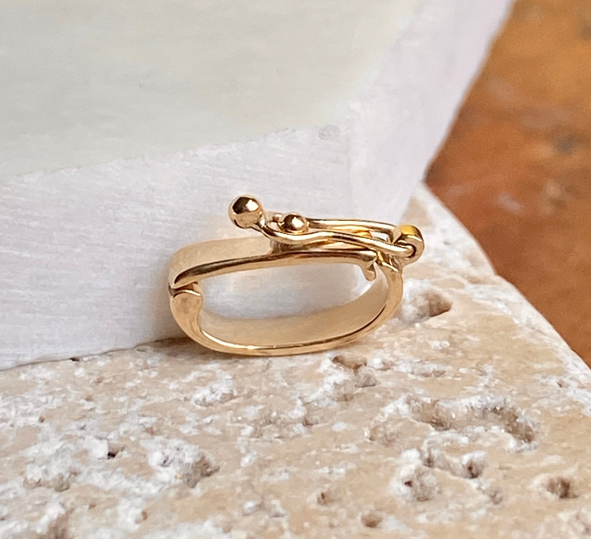 14KT Yellow Gold Polished Pendant Enhancer/ Pearl Shortener Bail