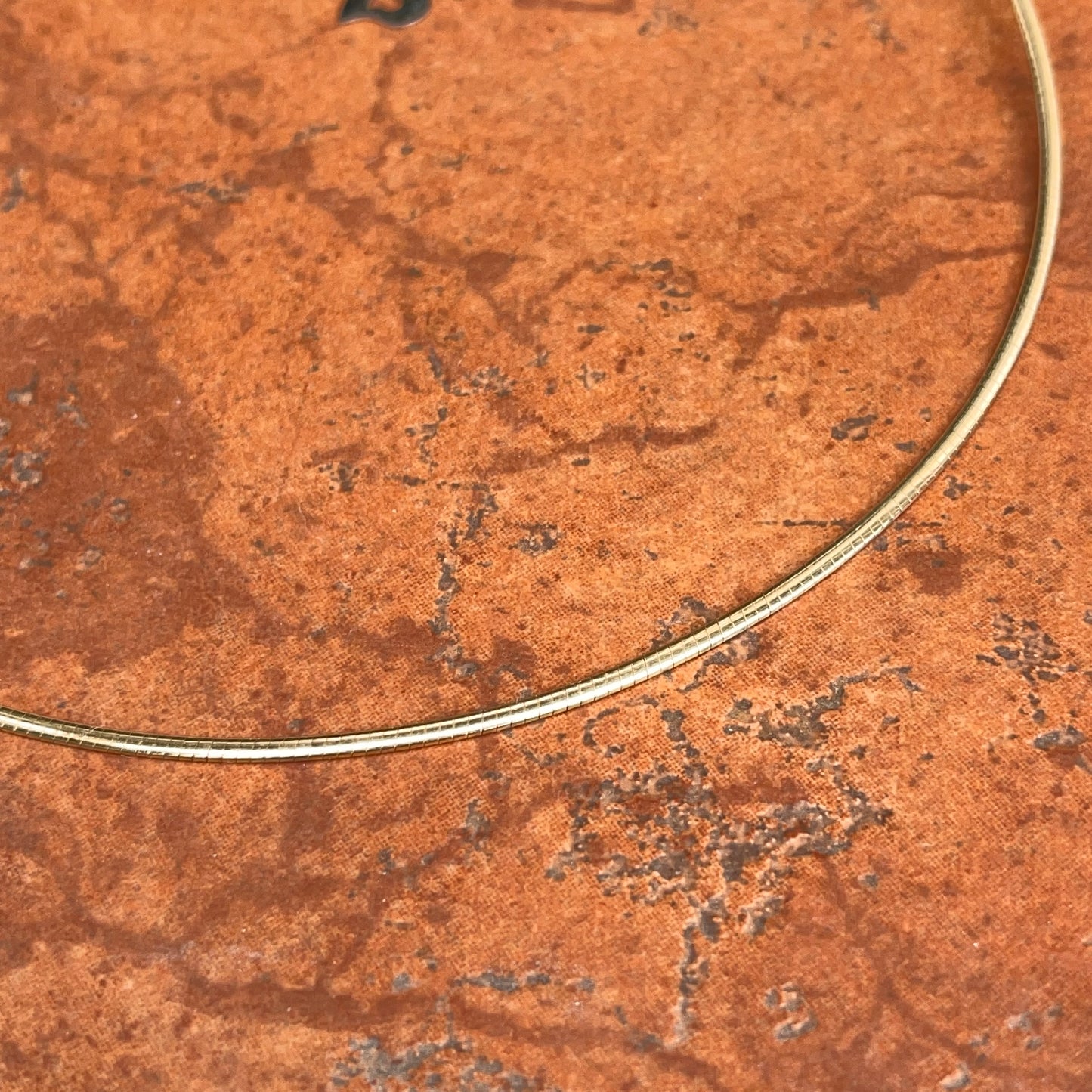 14KT Yellow Gold + White Gold Reversible 2mm Domed Omega Chain Necklace