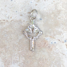 Load image into Gallery viewer, Sterling Silver Cross Dove Pendant Charm, Sterling Silver Cross Dove Pendant Charm - Legacy Saint Jewelry