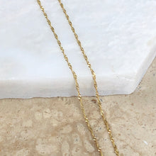 Load image into Gallery viewer, 10KT Yellow Gold Diamond-Cut Singapore Chain Necklace 22&quot;/ .8mm, 10KT Yellow Gold Diamond-Cut Singapore Chain Necklace 22&quot;/ .8mm - Legacy Saint Jewelry