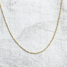 Load image into Gallery viewer, 10KT Yellow Gold Diamond-Cut Singapore Chain Necklace 22&quot;/ .8mm, 10KT Yellow Gold Diamond-Cut Singapore Chain Necklace 22&quot;/ .8mm - Legacy Saint Jewelry
