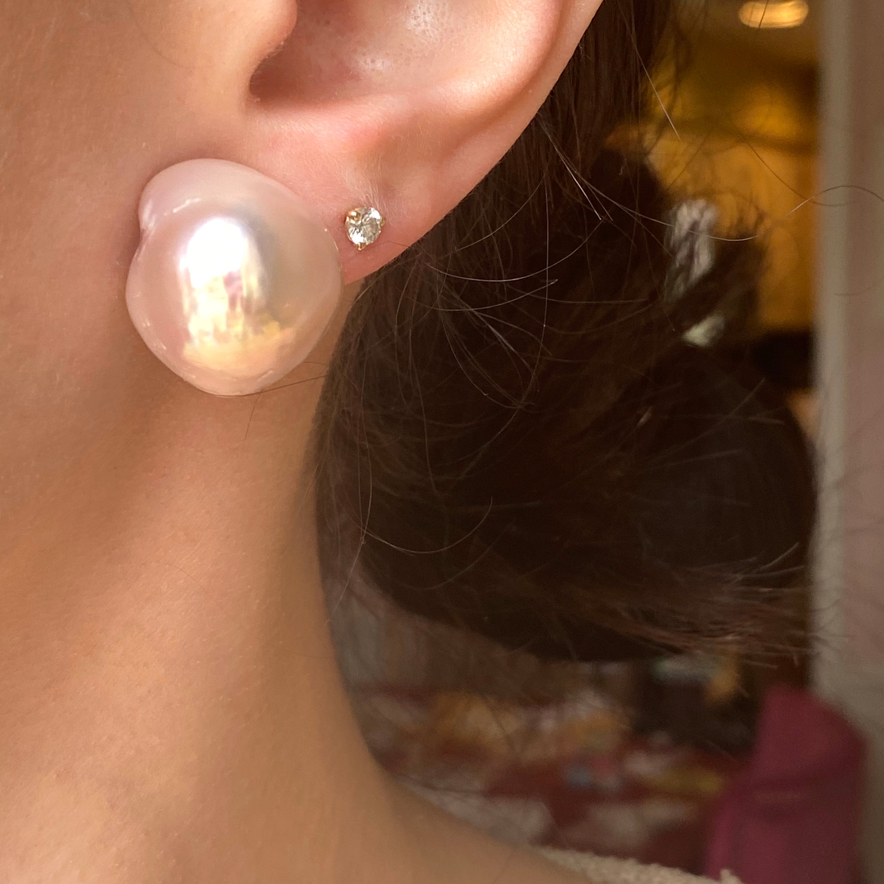 Diamond & South Sea pearl Earrings – ANNIE CASE FINE JEWELRY