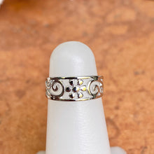 Load image into Gallery viewer, 14KT White Gold Floral Filigree Toe Ring