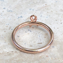 Load image into Gallery viewer, Rose Gold Plated Sterling Silver Breast Cancer Awareness Ribbon Ring, Rose Gold Plated Sterling Silver Breast Cancer Awareness Ribbon Ring - Legacy Saint Jewelry