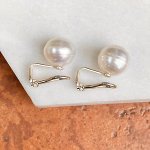 Sterling Silver 11mm Paspaley South Sea Pearl Clip-On Stud Earrings - Legacy Saint Jewelry