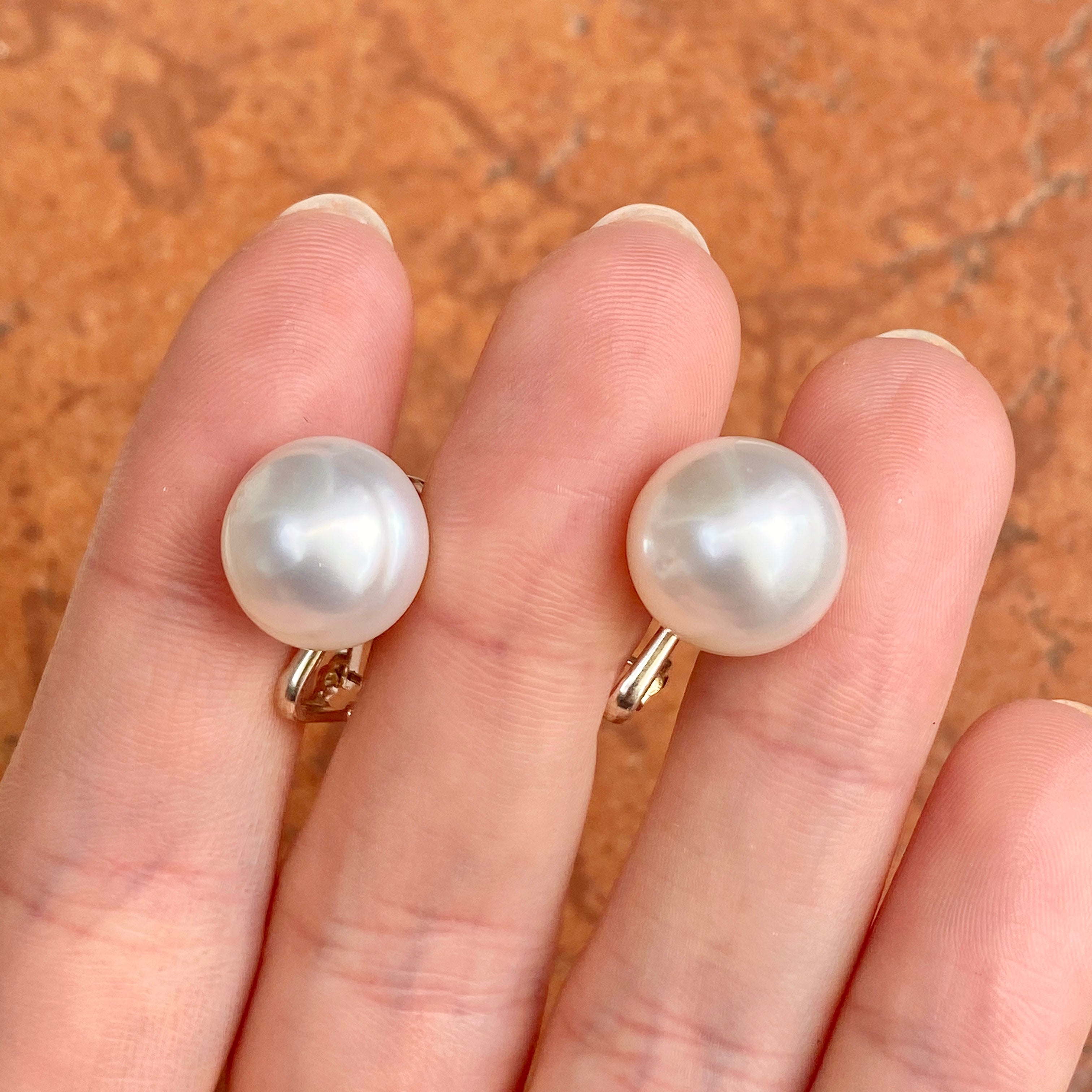 Sterling Silver 11mm Paspaley South Sea Pearl Clip-On Stud