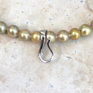 14KT White Gold Pearl Enhancer Pendant Hanger, 14KT White Gold Pearl Enhancer Pendant Hanger - Legacy Saint Jewelry