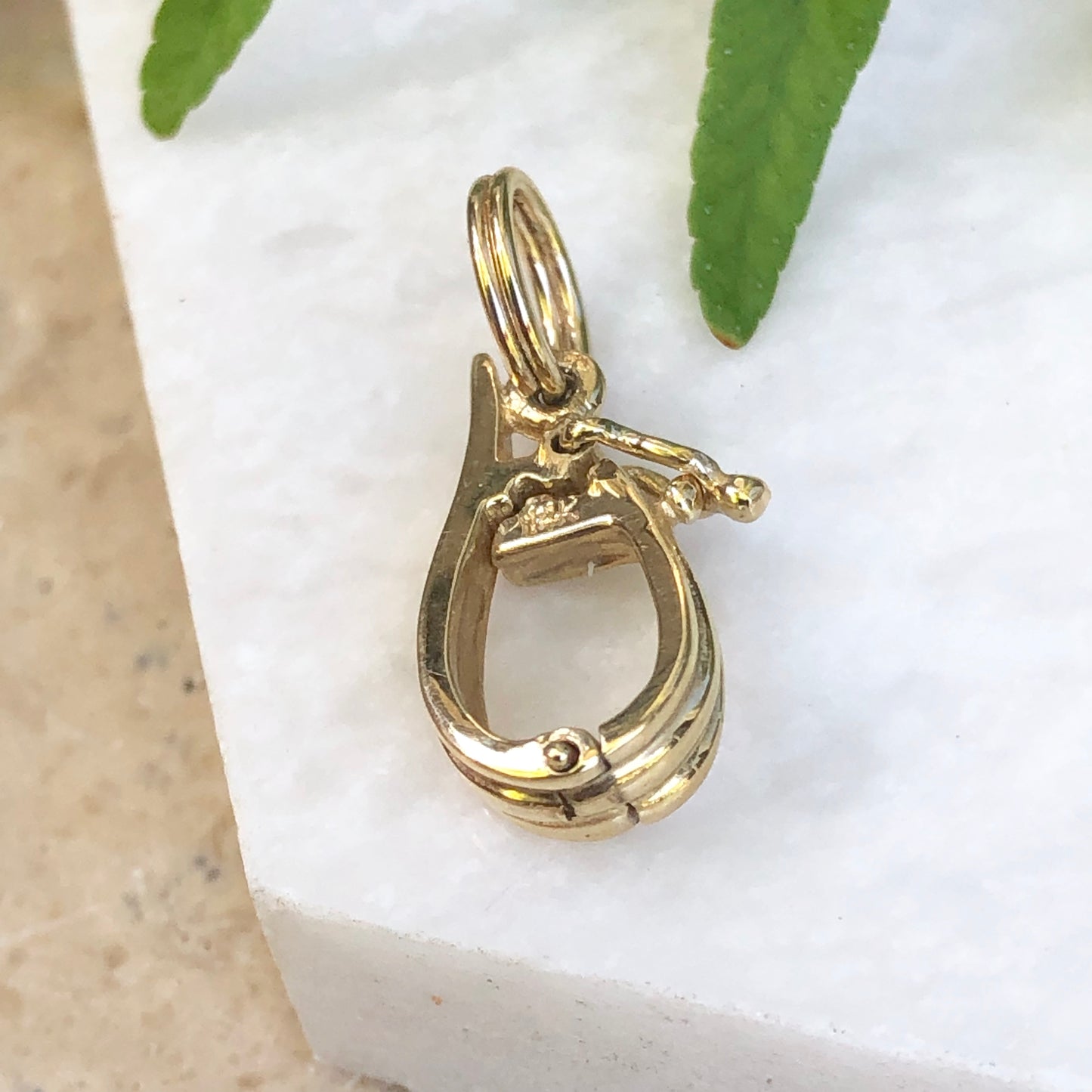 14KT Yellow Gold Slide Hanger Bail Adapter Enhancer – LSJ