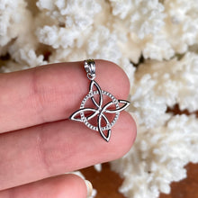 Load image into Gallery viewer, 14KT White Gold Celtic Eternity Knot Pendant Charm, 14KT White Gold Celtic Eternity Knot Pendant Charm - Legacy Saint Jewelry