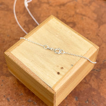 Load image into Gallery viewer, Sterling Silver 1.10mm Rolo Chain Necklace