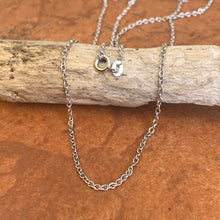 Load image into Gallery viewer, 14KT White Gold Polished 1.5mm Cable Chain Necklace