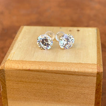 Load image into Gallery viewer, 10KT Yellow Gold Round 7mm CZ Stud Earrings