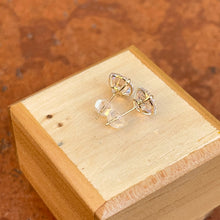 Load image into Gallery viewer, 10KT Yellow Gold Round 7mm CZ Stud Earrings