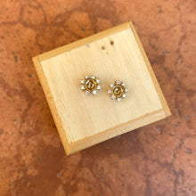 Load image into Gallery viewer, Estate 14KT Yellow Gold Prong Set Diamond Circle Earring Jackets