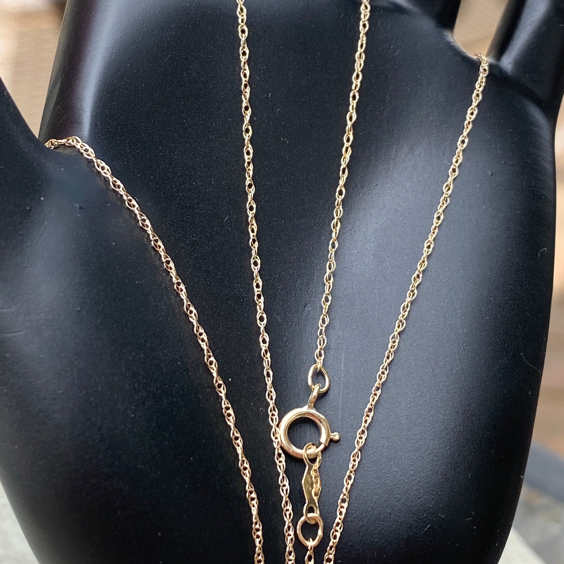 10KT Yellow Gold .85mm Rope Chain Necklace, 10KT Yellow Gold .85mm Rope Chain Necklace - Legacy Saint Jewelry
