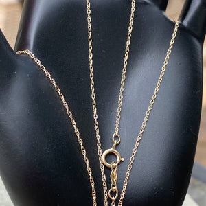 18KT Yellow Gold .85mm Rope Chain Necklace, 18KT Yellow Gold .85mm Rope Chain Necklace - Legacy Saint Jewelry