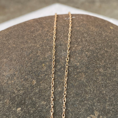 10KT Yellow Gold .85mm Rope Chain Necklace, 10KT Yellow Gold .85mm Rope Chain Necklace - Legacy Saint Jewelry