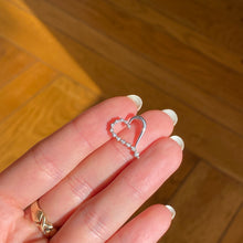 Load image into Gallery viewer, Estate 10KT White Gold .35 CT Diamond Heart Pendant Slide