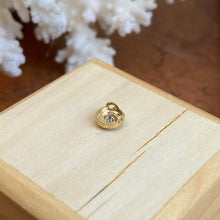 Load image into Gallery viewer, 14KT Yellow Gold Detailed Bezel Set .10 CT Diamond Pendant Slide