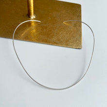 Load image into Gallery viewer, Sterling Silver Thin Oval Collar Necklace