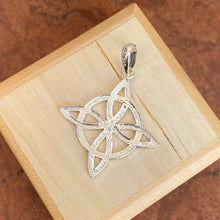 Load image into Gallery viewer, Sterling Silver Celtic Trinity Eternity Knot Pendant Charm