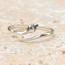 Load image into Gallery viewer, Sterling Silver Polished Snake Bypass Adjustable Ring, Sterling Silver Polished Snake Bypass Adjustable Ring - Legacy Saint Jewelry