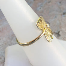Load image into Gallery viewer, 14KT Yellow Gold Diamond Leaf Ring, 14KT Yellow Gold Diamond Leaf Ring - Legacy Saint Jewelry