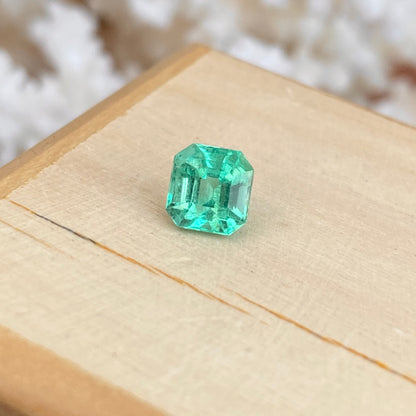 Colombian Emerald Cut/ Cushion Cut Loose Emerald 1.20 CT
