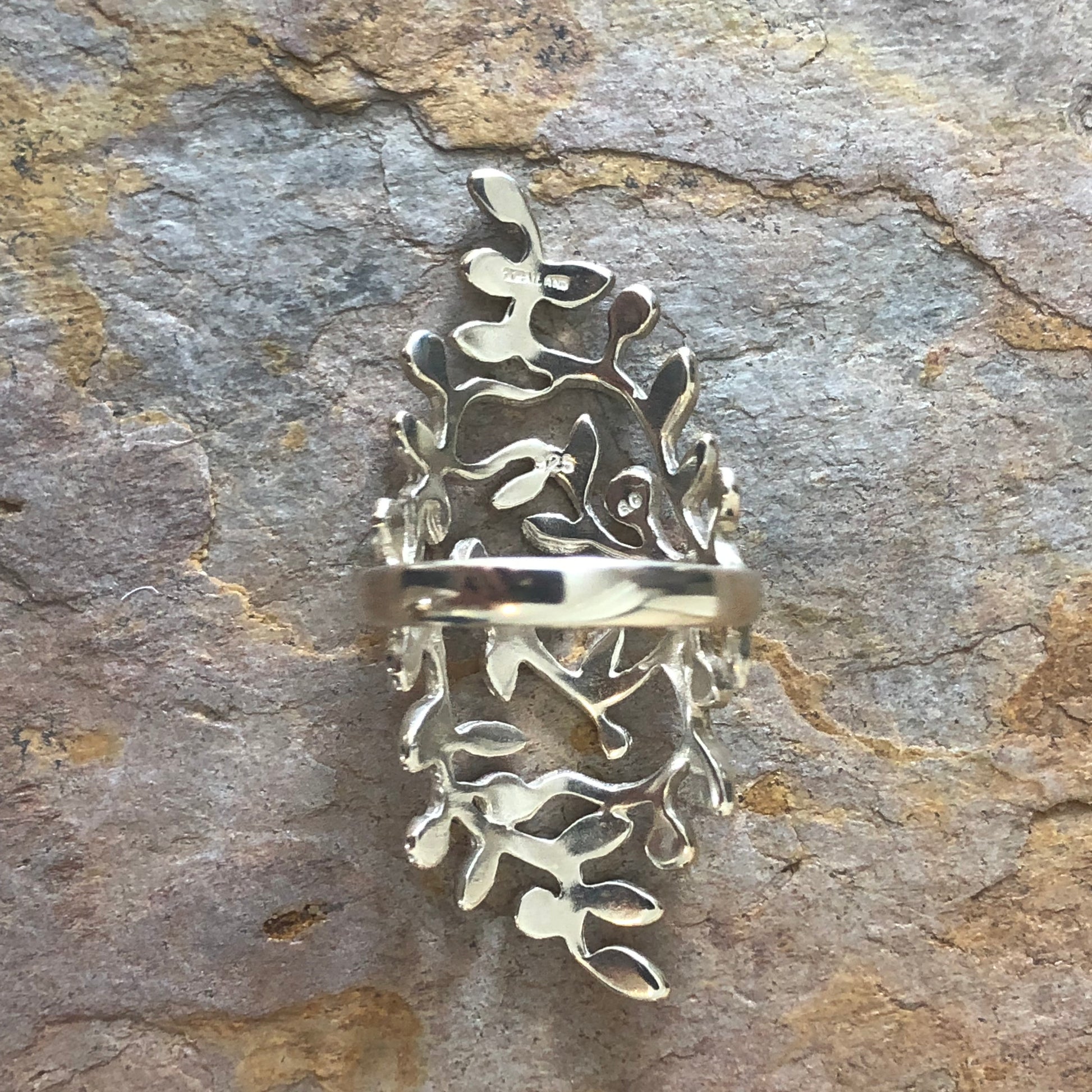 Sterling Silver Contemporary Open Vines Ring, Sterling Silver Contemporary Open Vines Ring - Legacy Saint Jewelry