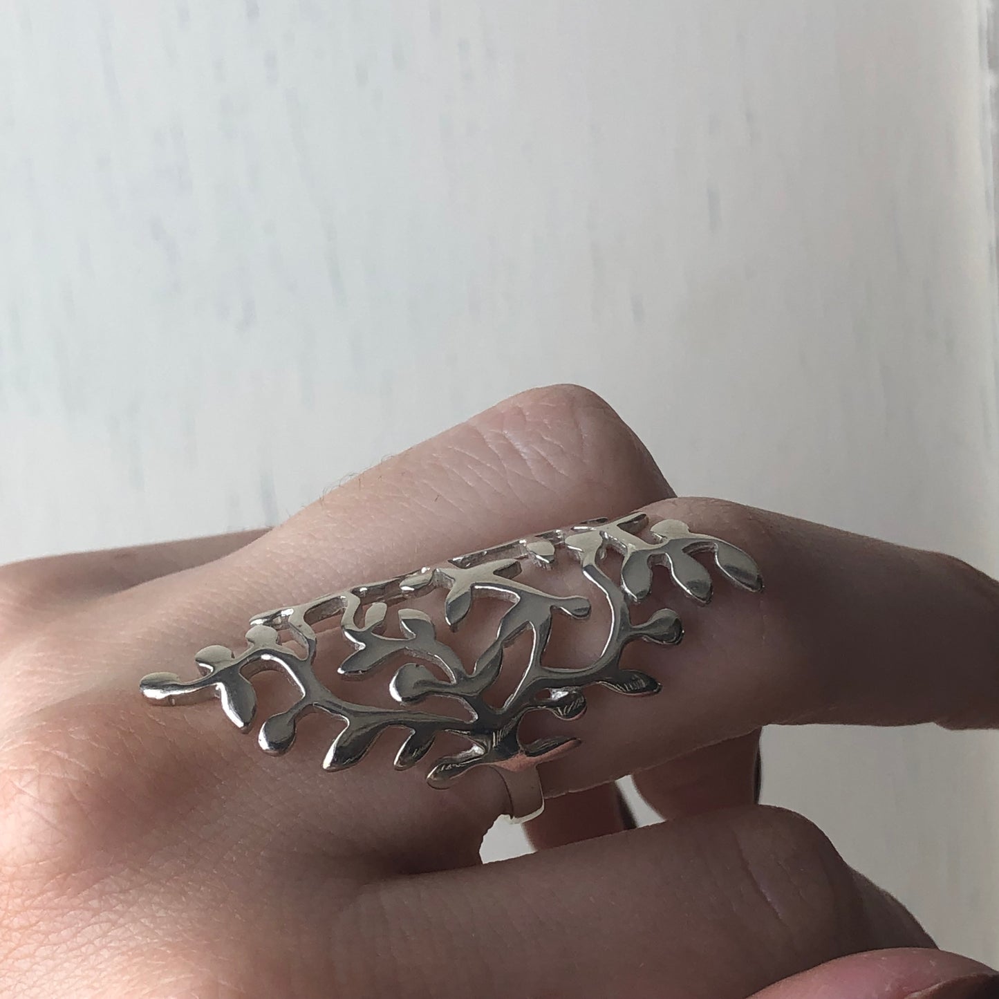 Sterling Silver Contemporary Open Vines Ring, Sterling Silver Contemporary Open Vines Ring - Legacy Saint Jewelry