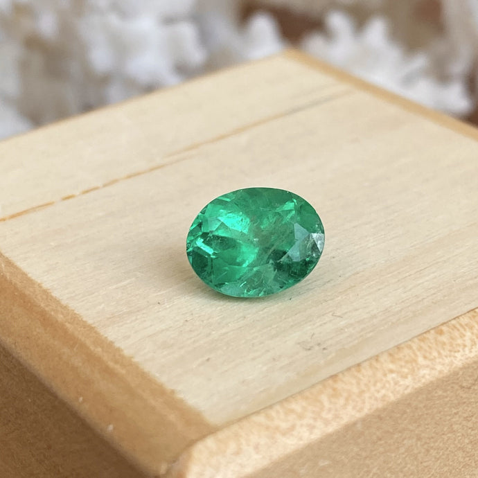 Colombian Emerald Cut Oval Loose Emerald 2.24 CT