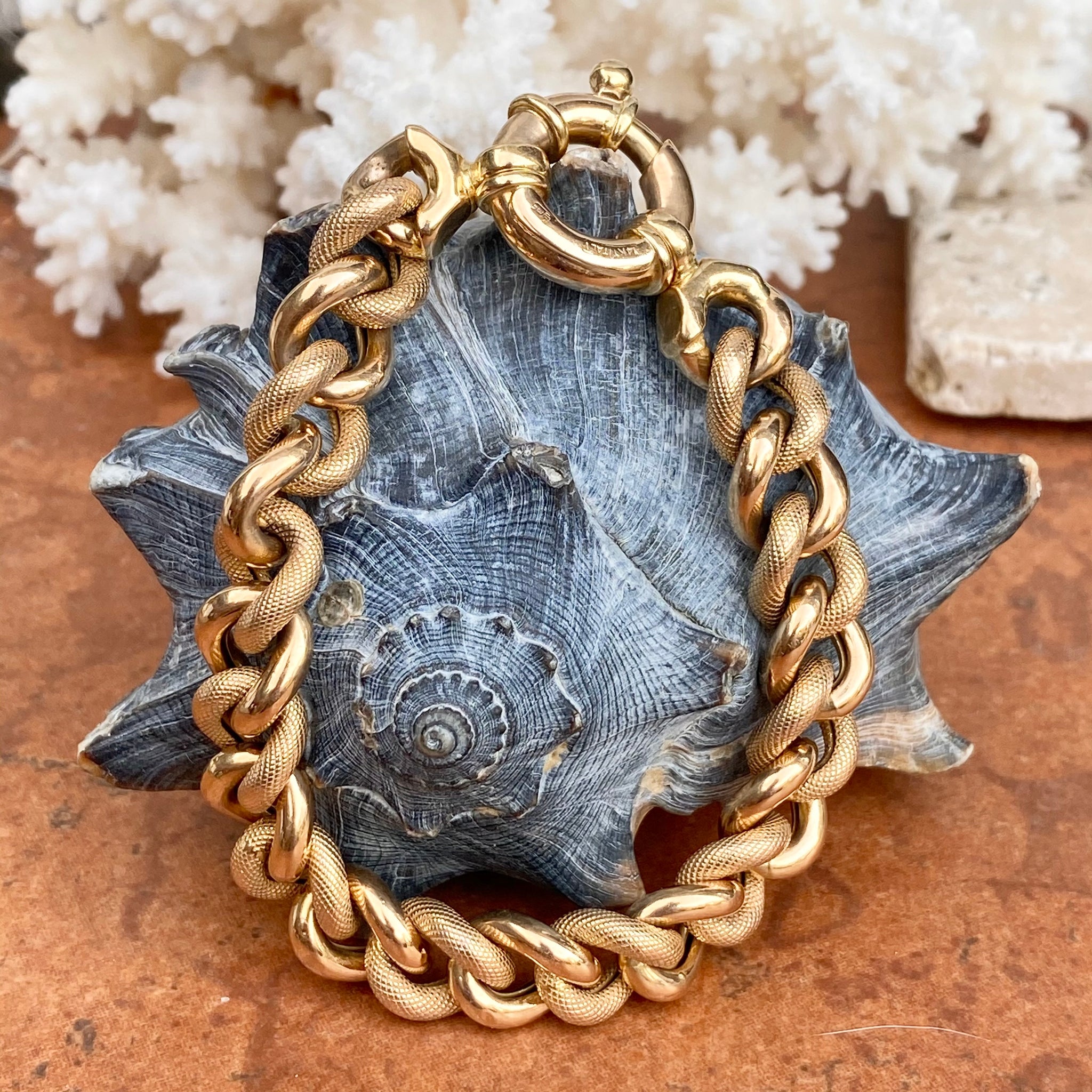 Chunky Gold Chain Wrap Watch Bracelet | Mareevo