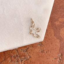 Load image into Gallery viewer, 10KT Yellow Gold Diamond-Cut Dove &quot;Holy Spirit&quot; Pendant Charm